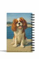 📒🐶 מחברת שורות A5 כריכה קשה ספירלה עם איור הכלב וכיתוב